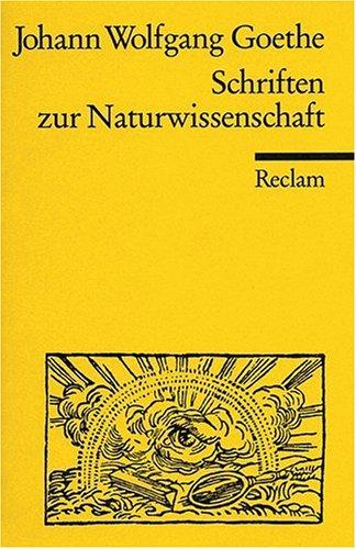 Schriften zur Naturwissenschaft (Auswahl)