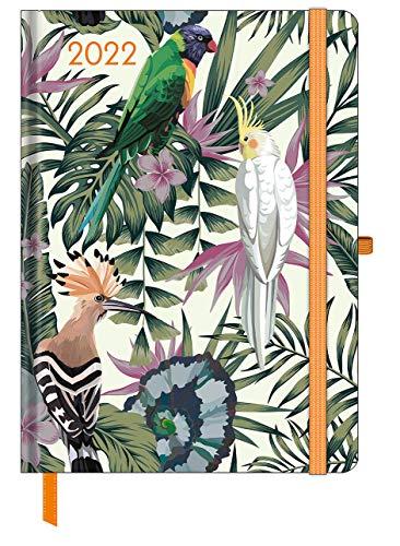 GreenLine Diary Jungle 2022 - Buchkalender - Taschenkalender - 16x22