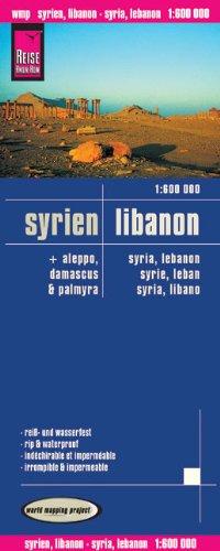 Reise Know-How Landkarte Syrien, Libanon (1:600.000) mit Aleppo, Damascus, Palmyra: world mapping project