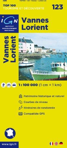 IGN Karte, Tourisme et découverte Vannes, Lorient (Ign Map)