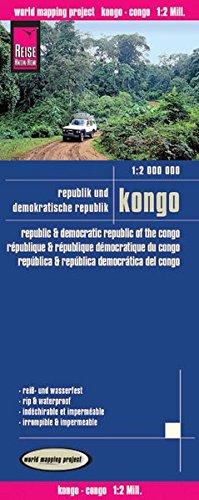 Reise Know-How Landkarte Kongo (1:2.000.000) : Republik und Demokratische Republik Kongo: world mapping project