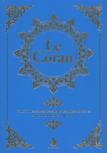 coran hafs - bleu clair - dorure 12x17: Traduction du sens de ses versets d'après les exégèses de référence selon la narration de Hafs d'après 'Asim. Bleu clair dorure