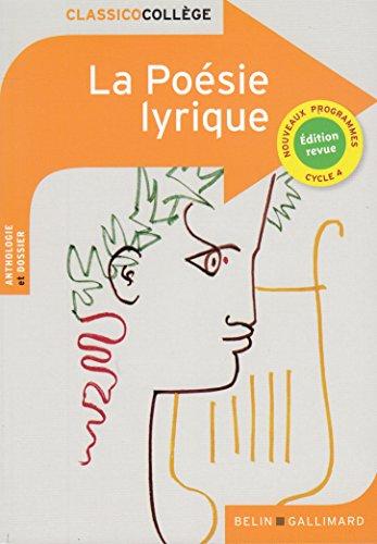 La poésie lyrique