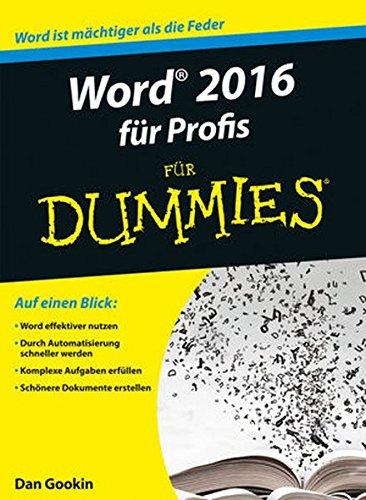 Word 2016 für Profis für Dummies