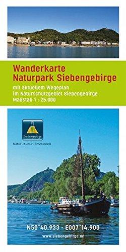 Wanderkarte Naturpark Siebengebirge: Mit aktuellen Wegeplan im Naturschutzgebiet Siebengebirge. Maßstab 1:25.000