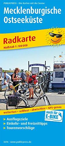 Mecklenburgische Ostseeküste: Radkarte mit Ausflugszielen, Einkehr- & Freizeittipps, wetterfest, reissfest, abwischbar, GPS-genau. 1:100000 (Radkarte / RK)