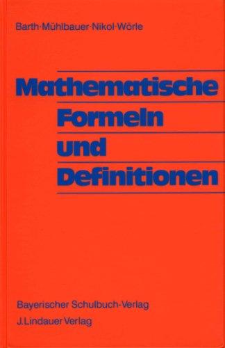 Mathematische Formeln und Definitionen