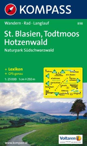 Kompass Karten, Sankt Blasien, Todtmoos: Wandern / Rad (Carte de Randon)