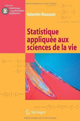 Statistique appliquée aux sciences de la vie