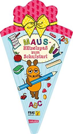 Frag doch mal ... die Maus: Maus-Rätselspaß zum Schulstart: Rätsel- & Mitmachbuch in Schultütenform für Kinder ab 5 Jahren