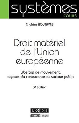 Droit matériel de l'Union européenne : libertés de mouvement, espace de concurrence et secteur public