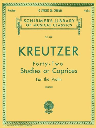 42 Studies Or Caprices -For Violin Solo-: Noten für Violine (Schirmer's Library of Musical Classics)