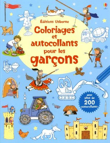 Coloriages et autocollants pour les garçons