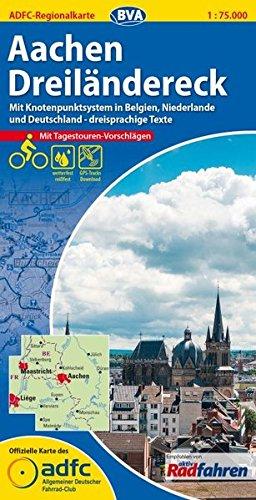 ADFC-Regionalkarte Aachen /Dreiländereck mit Tagestouren-Vorschlägen, 1:75.000, reiß- und wetterfest, GPS-Tracks Download: Mit Knotenpunktsystem in ... Texte (ADFC-Regionalkarte 1:75000)