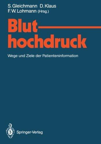 Bluthochdruck: Wege und Ziele der Patienteninformation (German Edition)