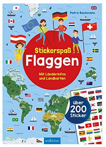 Stickerspaß Flaggen: Mit Länderinfos und Landkarten - über 200 Sticker