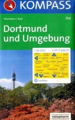 Dortmund und Umgebung: Wanderkarte mit Kurzführer und Radrouten. 1:50000