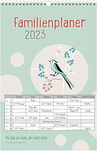 Familienplaner 2023: Du bist ein Gott, der mich sieht. (Wandkalender)