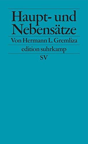 Haupt- und Nebensätze (edition suhrkamp)