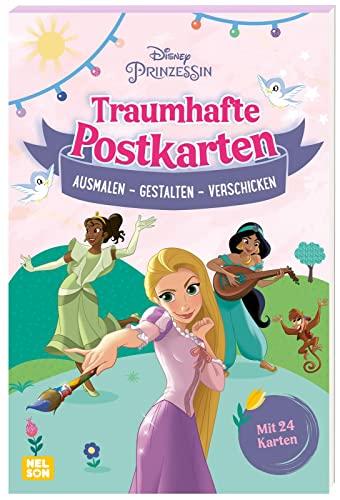 Disney Prinzessin: Traumhafte Postkarten: Malblock mit Postkarten zum Ausmalen | (ab 4 Jahren)