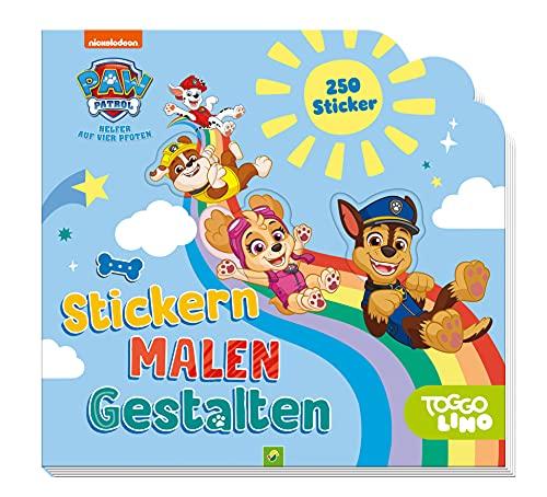 PAW Patrol - Stickern, Malen, Gestalten: Mit 250 Stickern. Für Kinder ab 3 Jahren