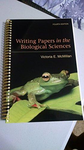 Writing Papers in the Biological Sciences