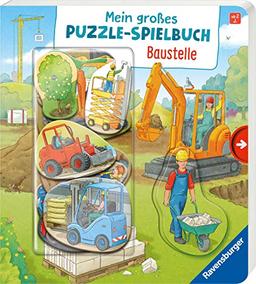 Mein großes Puzzle-Spielbuch: Baustelle