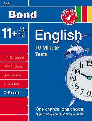 Bond 10 Minute Tests English 7-8 Years