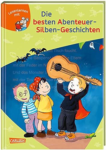 LESEMAUS zum Lesenlernen Sammelbände: Die besten Abenteuer-Silben-Geschichten: Extra Lesetraining – Lesetexte mit farbiger Silbenmarkierung