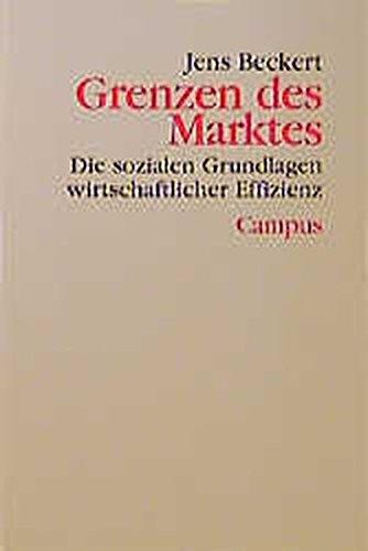 Grenzen des Marktes: Die sozialen Grundlagen wirtschaftlicher Effizienz (Theorie und Gesellschaft)