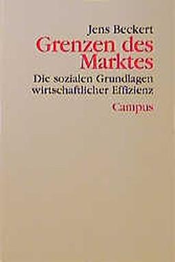 Grenzen des Marktes: Die sozialen Grundlagen wirtschaftlicher Effizienz (Theorie und Gesellschaft)