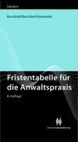 Fristentabelle für die Anwaltspraxis