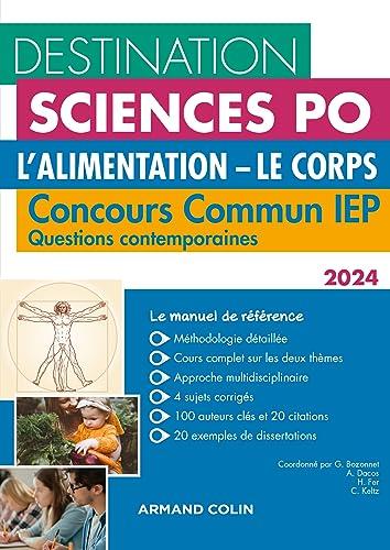 L'alimentation, le corps : concours commun IEP : questions contemporaines 2024