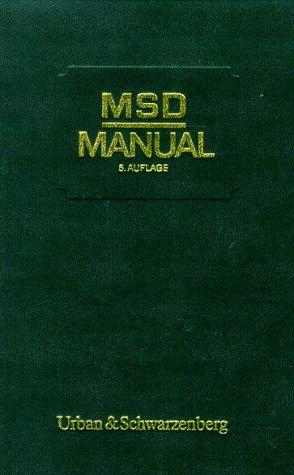 MSD- Manual der Diagnostik und Therapie. Mit Daumenregister