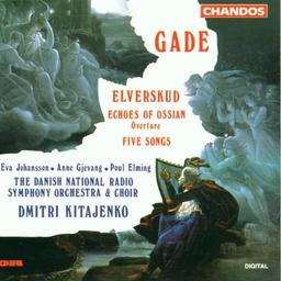 Niels W. Gade: Elverskud for solo voices, choir and orchestra (op. 30) / Ouverture: Efterklange af Ossian (op. 1) / Fünf Gesänge für a cappella Kammerchor (op. 13)