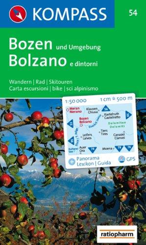 Bozen und Umgebung/Bolzano e dintorni: Wandern / Rad / Skitouren. Mit Panorama. GPS-genau. 1:50.000