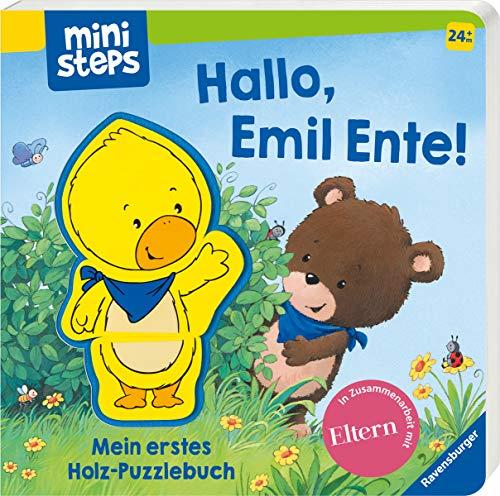 Hallo, Emil Ente! Mein erstes Holzpuzzle-Buch: Ab 24 Monate