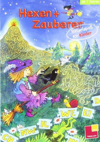 Rätselspaß für Kinder. Hexen + Zauberer