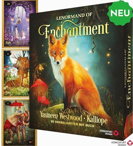 Lenormand of Enchantment - Zauberhafte Orakelkarten im Fantasy-Style: 36 Lenormand-Karten mit Goldschnitt und 208-seitiges Buch