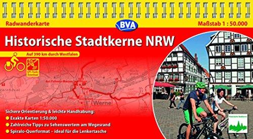 Kompakt-Spiralo BVA Historische Stadtkerne NRW, 1:50.000, mit GPS-Track-Download: Auf 390 km durch Westfalen