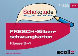 FRESCH-Silbenschwungkarten Klasse 3 und 4: 96 abwischbare Karten mit Klangmustern, Schlangenwörtern und kurzen Sätzen (Fit trotz LRS - Grundschule)