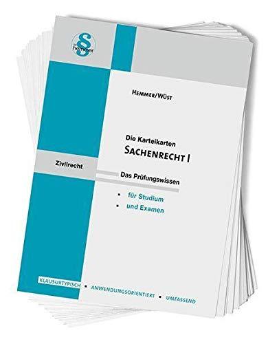 Karteikarten Sachenrecht I (Karteikarten - Zivilrecht)