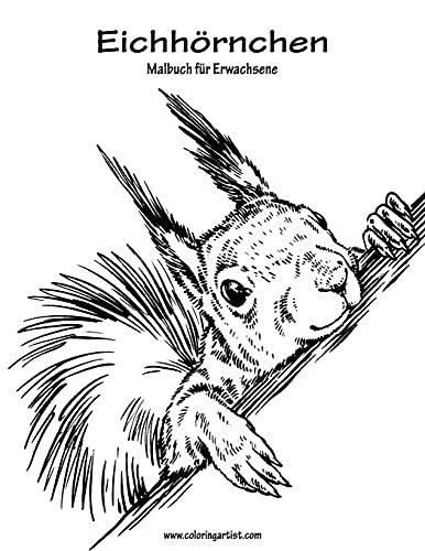 Eichhörnchen-Malbuch für Erwachsene 1