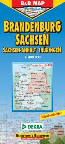 B & B Deutschland, Deutsche Straßenkarten, Bl.3, Berlin, Brandenburg, Thüringen, Sachsen, Sachsen-Anhalt