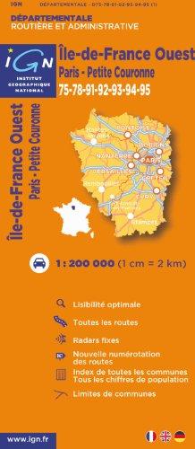 Ile-De-France Ouest - Paris et Petite Couronne Dep 2011 (Ign Map)