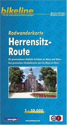 bikeline - Radkarte Herrensitz-Route (Maas-Niers) 1:50 000 + Begleitheft mit 24 Seiten (Deutsch-Niederländisch), wasserfest und reißfest, GPS-tauglich mit UTM-Netz