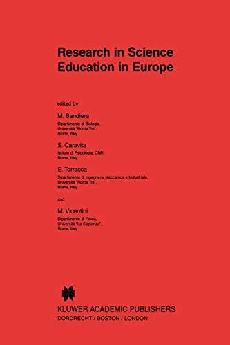 Research in Science Education in Europe