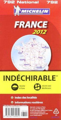 Frankreich (widerstandsfähiges Papier) (Michelin Nationalkarte)