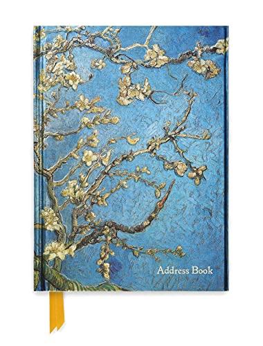 Adressbuch DIN A5: Vincent van Gogh, Mandelbaum in Blüte: Unser hochwertiges Adressbuch mit festem, künstlerisch geprägtem Einband und Magnetverschluss (Premium Notizbuch DIN A 5 mit Magnetverschluss)