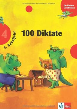 Die kleinen Lerndrachen: 100 Diktate 4. Klasse